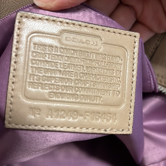 ๐ 3xHP ๐ Authentic Coach Leather Satchel Handbag - Picture 12 of 12